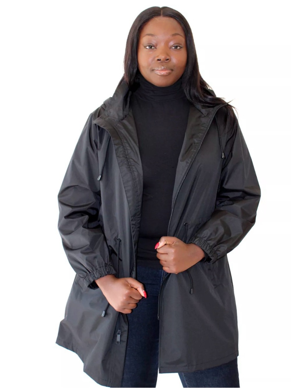 Plus Size Nine West Hooded Lightweight Raincoat Women’s NWOT Size 2X